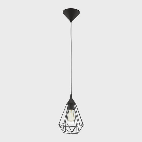 Tarbes 1 Light Pendant Black 175mm - 94187 - ARCK Electrical Wholesale Supplies
