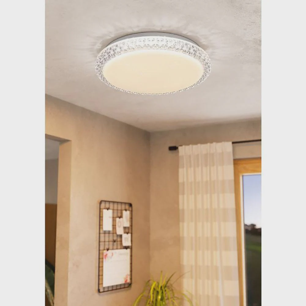 Delilah LED Oyster Light 18W White 3CCT - 205668 - ARCK Electrical Wholesale Supplies