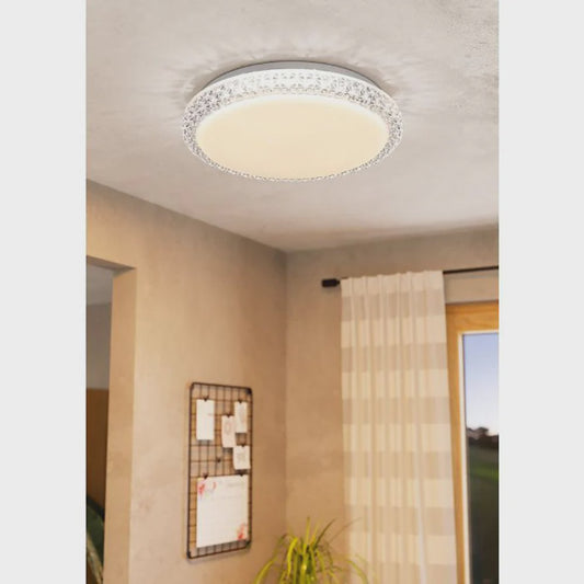 Delilah LED Oyster Light 18W White 3CCT - 205668 - ARCK Electrical Wholesale Supplies