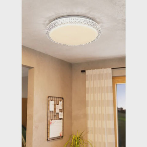 Delilah LED Oyster Light 18W White 3CCT - 205668 - ARCK Electrical Wholesale Supplies