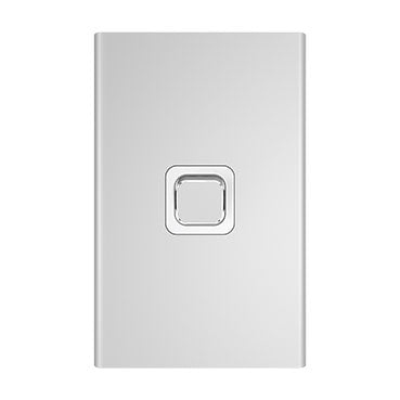Clipsal Iconic Styl Switch Plate Skin (1 Gang) - S3041C-SV