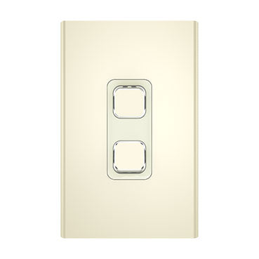 Clipsal Iconic Styl Switch Plate Skin (2 Gang) - S3042C-CE