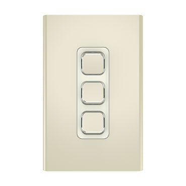 Clipsal Iconic Styl Switch Plate Skin (3 Gang) - S3043C-CE