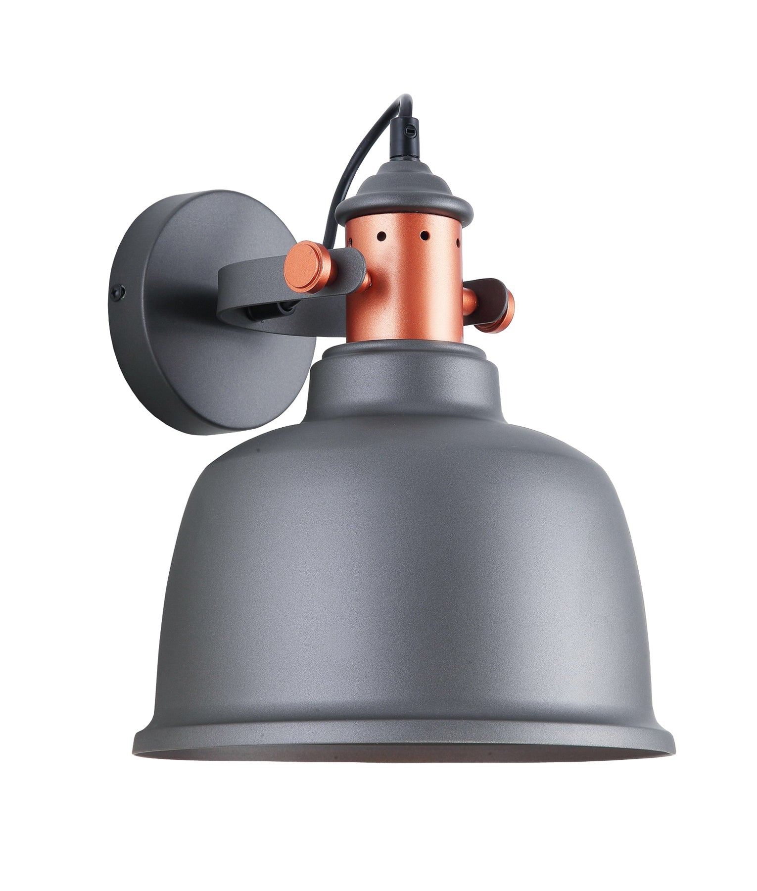 Alta Industrial Bell Shape Pendant Light in White - ALTA1W