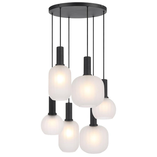 AOSTA 6 LIGHT PENDANT - AOSTA PE06-BKFR