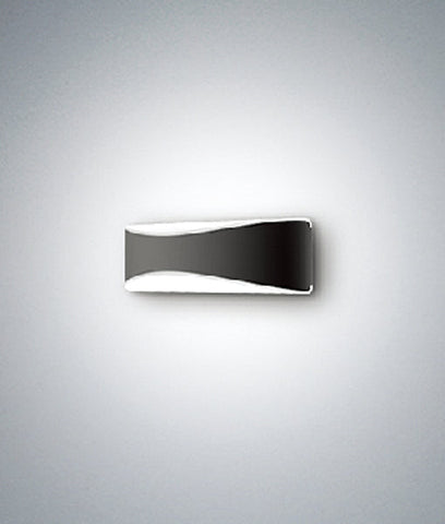 WALL S/M Up/Dn CURVED Dark grey/Matt Wh 3K IP65 Opal - APIS1