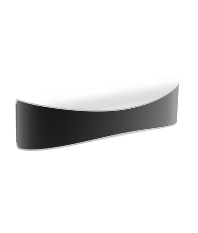 WALL S/M Up/Dn CURVED Dark grey/Matt Wh 3K IP65 Opal - APIS1