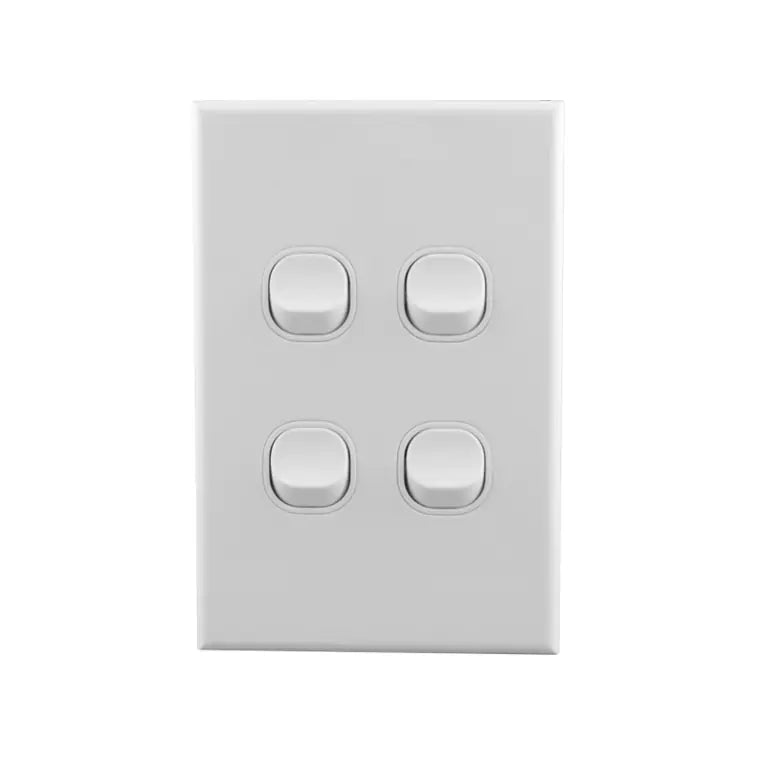 Light Switch Vertical 4 Gang 2 - BS-LS164V - ARCK Electrical Wholesale Supplies