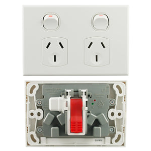 Quick Fit Double Power Point W - BS-POD10QF - ARCK Electrical Wholesale Supplies