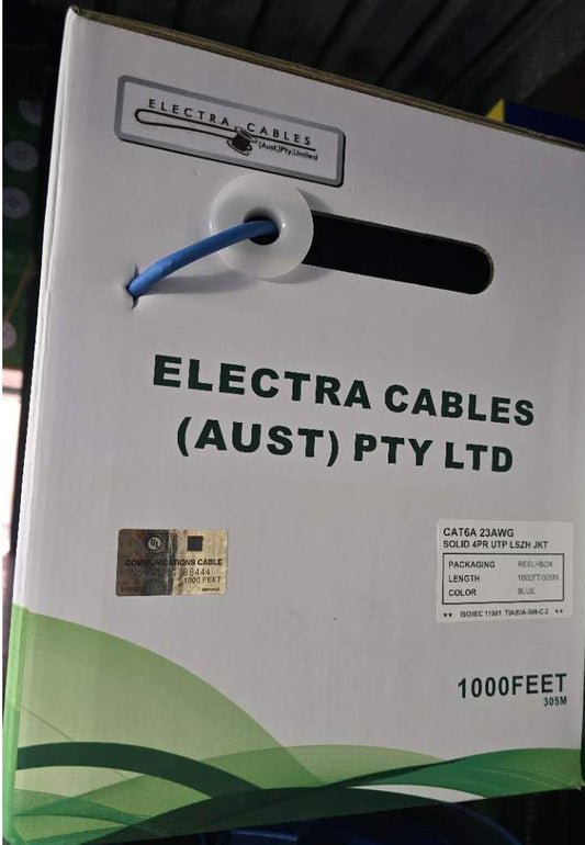 Cat6A U/UTP Cable 305m Box - CAT6A-BOXBLU - ARCK Electrical Wholesale Supplies