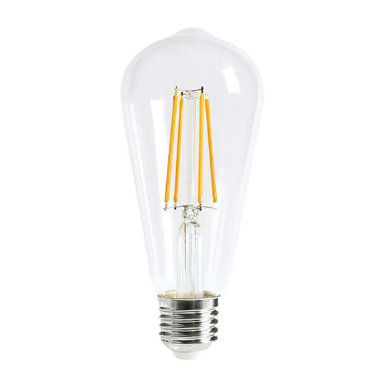 CLA Lighting  ST64 Pear LED Filament Globe ES 8W 240V Glass 2700K - CF28DIM - ARCK Electrical Wholesale Supplies