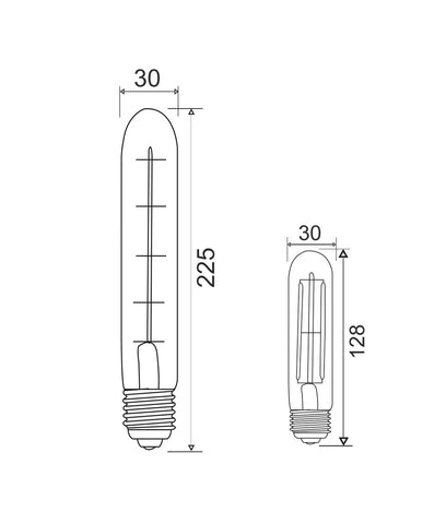 CLA Lighting T30 LED Filament - CF46DIM
