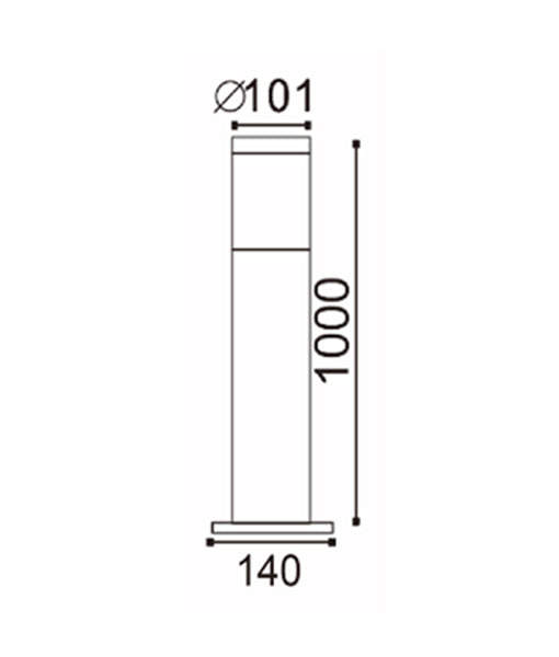 Tall Bollard Light - CLA1615L