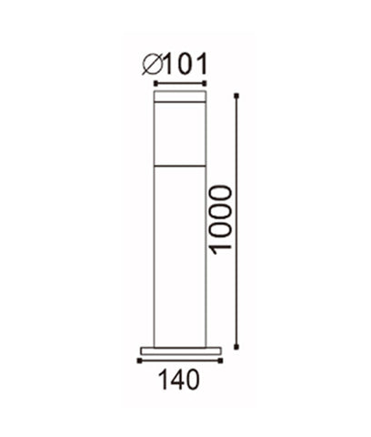 Tall Bollard Light - CLA1615L