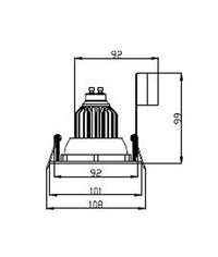 CLA Lighting Downlight GU10 Gi - CLADL24SFP12M