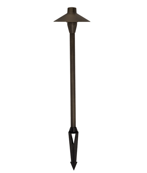 SPIKE FIXED 12V G4 Rustic Brass IP54 L800mm L/Glare - COOLIE01