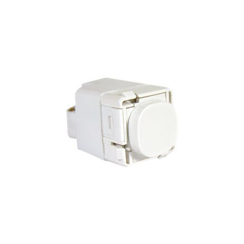 Clipsal Switch Mechanism Push Button 20A 250V 1 Pole 1/2 Way White - 30PB-WE - ARCK Electrical Wholesale Supplies