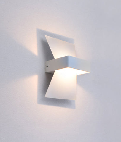 WALL Int City S/M Up/Dn 6W BOW Matt Wh 3K  254 Lm - DAVOS
