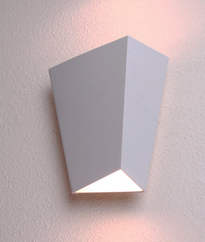 WALL Int City S/M Up/Dn LED 12W TRNGLE Sand Wh 3K  469 Lm - DELHI