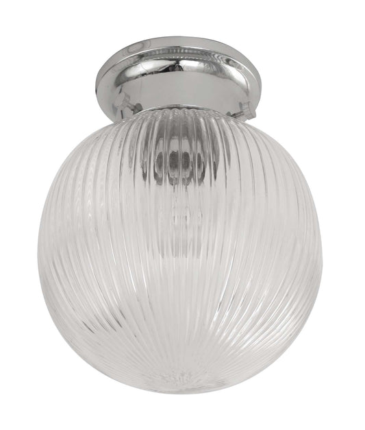 DIY Batten Fitting Ribbed SPHERE OD200mm - DIYBAT10