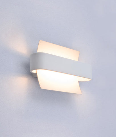 WALL Int City S/M 6W RECT CURVED Matt Wh 3K 460 Lm - DUBAIG2