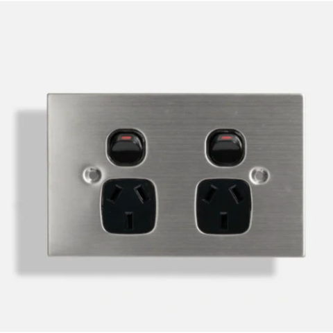 Dexton Black Flat Stainless St - DXSGPO2/B