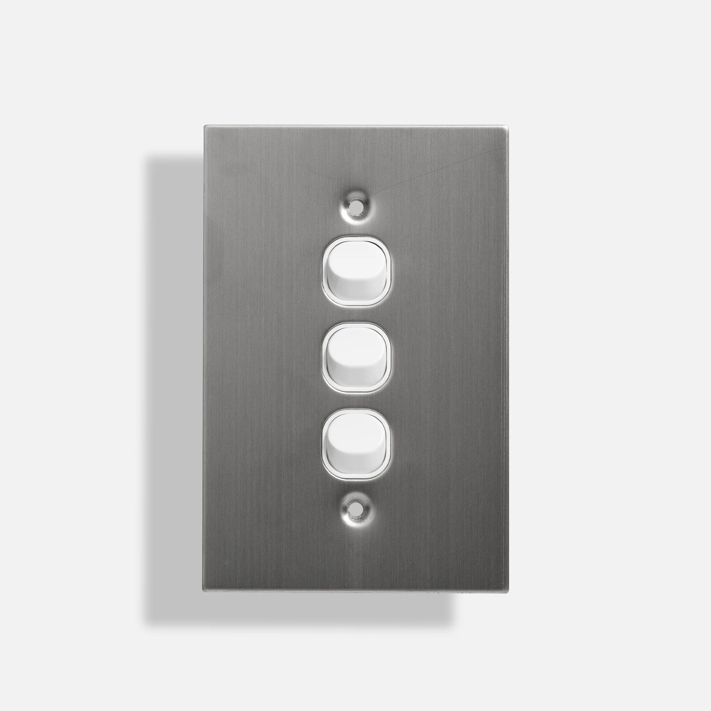 Dexton 3 Gang Stainless Steel - DXSSW3/V/B - ARCK Electrical Wholesale Supplies