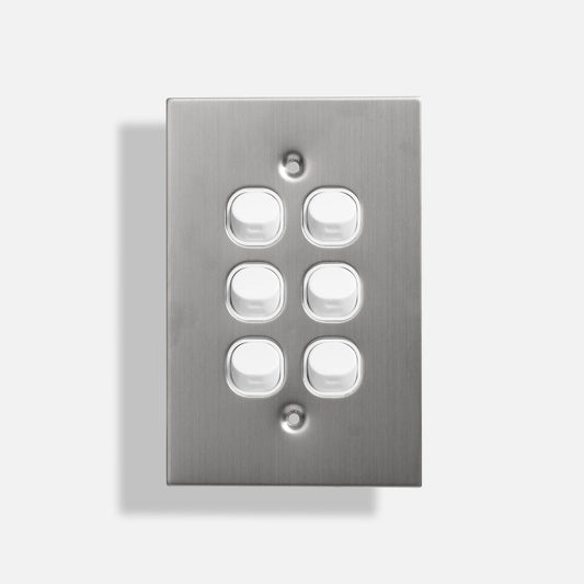 Dexton Stainless Steel Switch - DXSSW6/V - ARCK Electrical Wholesale Supplies