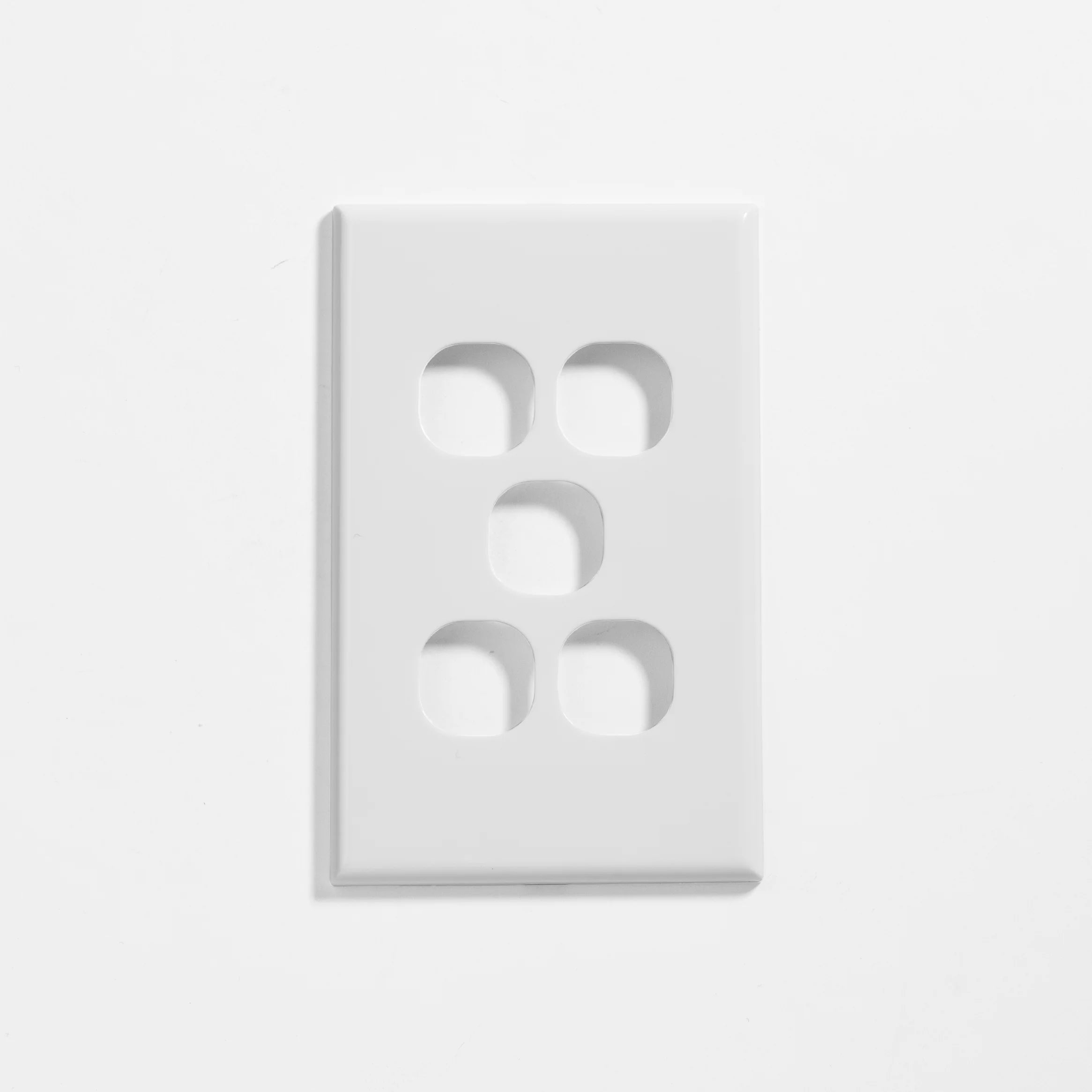 Slim 5 gang plate & cover only - DXSW5/P - ARCK Electrical Wholesale Supplies