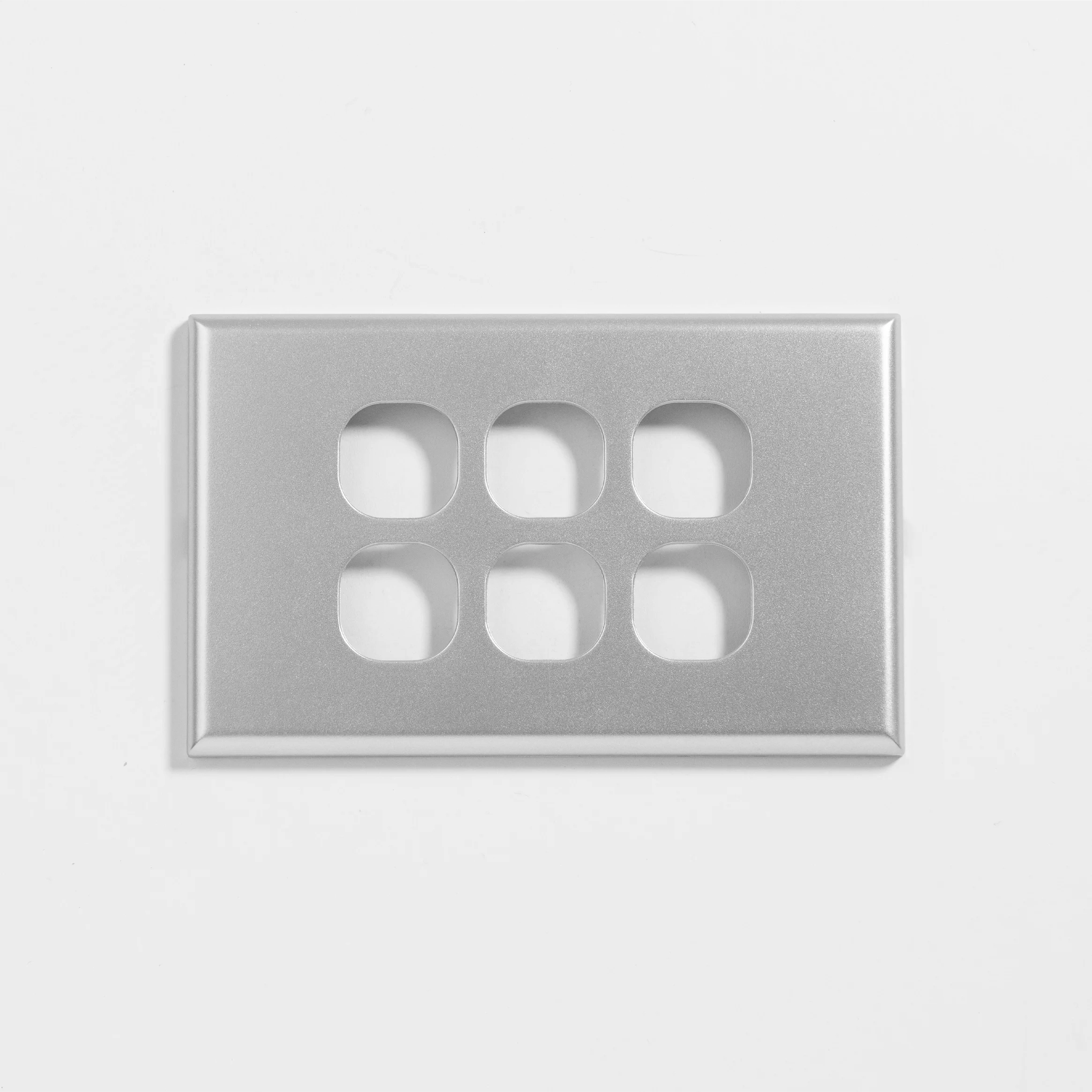 Slim 6 gang plate & cover only - DXSW6/P - ARCK Electrical Wholesale Supplies
