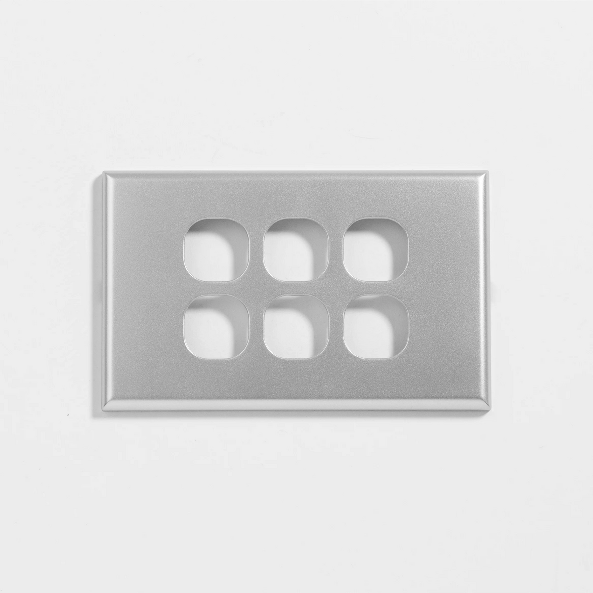 Slim 6 gang plate & cover only - DXSW6/P - ARCK Electrical Wholesale Supplies
