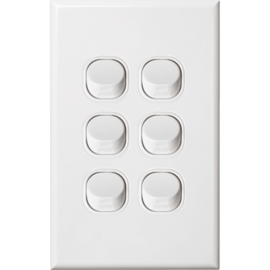 Standard 6 Gang Switch - DXWS6/V