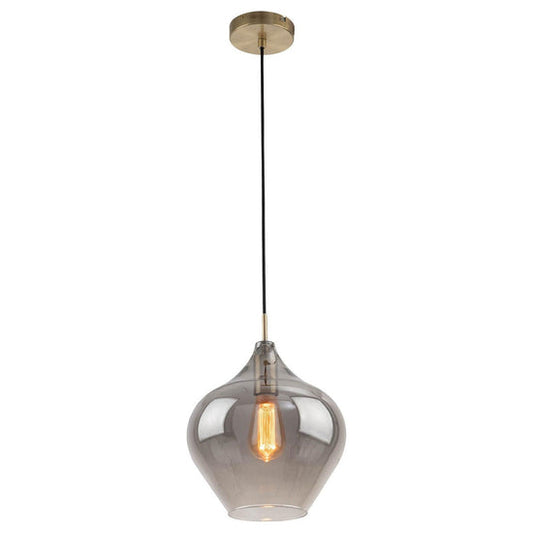 Mercator Darby 1 Light Pendant - MPLS514SMK-L - ARCK Electrical Wholesale Supplies