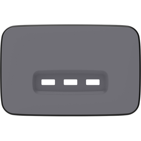 Clipsal Iconic Essence Essence 3 Gang Horizontal Shelf USB Skin Ash Grey - E3043USBC-AG - ARCK Electrical Wholesale Supplies