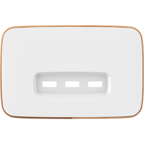 Clipsal Iconic Essence Essence 3 Gang Horizontal Shelf USB Skin Arctic White - E3043USBC-AW - ARCK Electrical Wholesale Supplies
