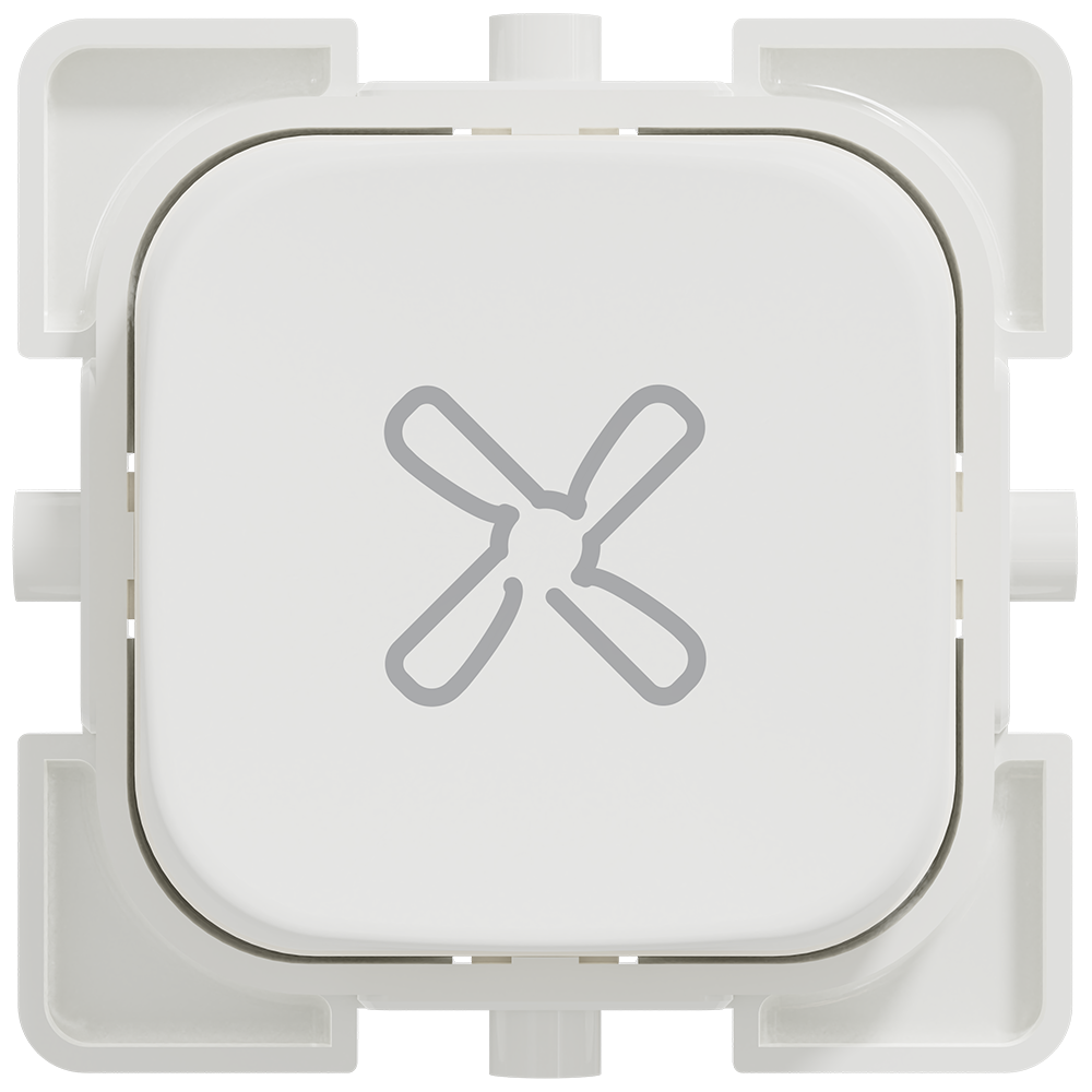 Clipsal Iconic Essence Essence Dolly Fan Pushbutton Arctic White - E40APBF-AW - ARCK Electrical Wholesale Supplies