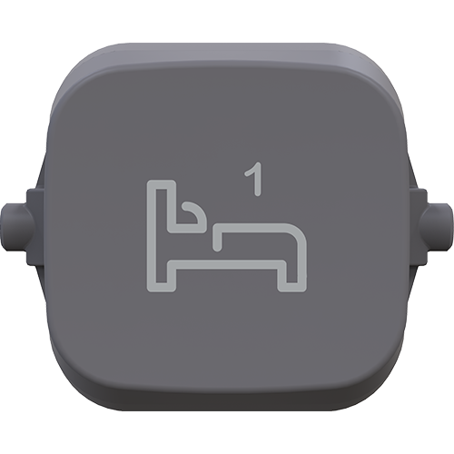 Clipsal Iconic Essence Essence Dolly Rocker BED 1 Ash Grey - E40BD1R-AG - ARCK Electrical Wholesale Supplies