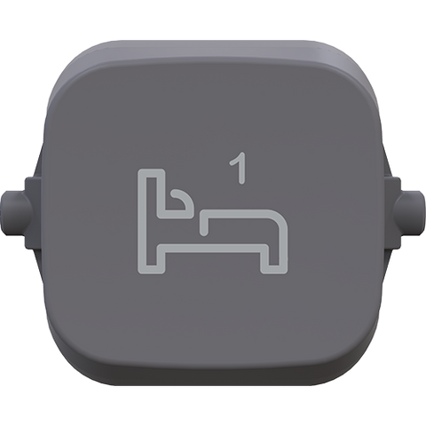 Clipsal Iconic Essence Essence Dolly Rocker BED 1 Ash Grey - E40BD1R-AG - ARCK Electrical Wholesale Supplies