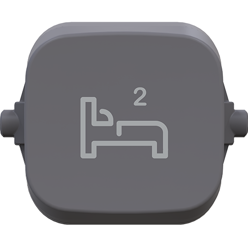 Clipsal Iconic Essence Essence Dolly Rocker BED 2 Ash Grey - E40BD2R-AG - ARCK Electrical Wholesale Supplies