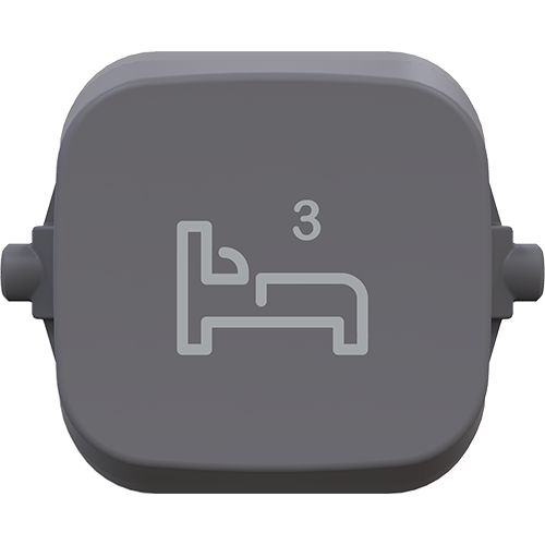 Clipsal Iconic Essence Essence Dolly Rocker BED 3 Ash Grey - E40BD3R-AG - ARCK Electrical Wholesale Supplies