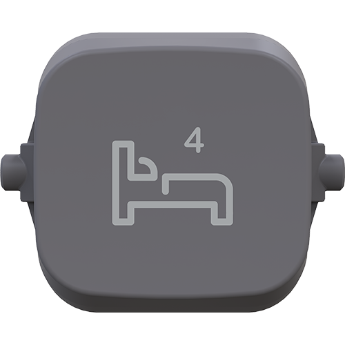 Clipsal Iconic Essence Essence Dolly Rocker BED 4 Ash Grey - E40BD4R-AG - ARCK Electrical Wholesale Supplies