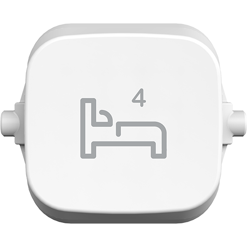 Clipsal Iconic Essence Essence Dolly Rocker BED 4 Arctic White - E40BD4R-AW - ARCK Electrical Wholesale Supplies