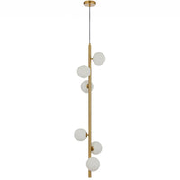 Elson 6 Light Pendant Antique Gold - ELSON PE06-AGFRT