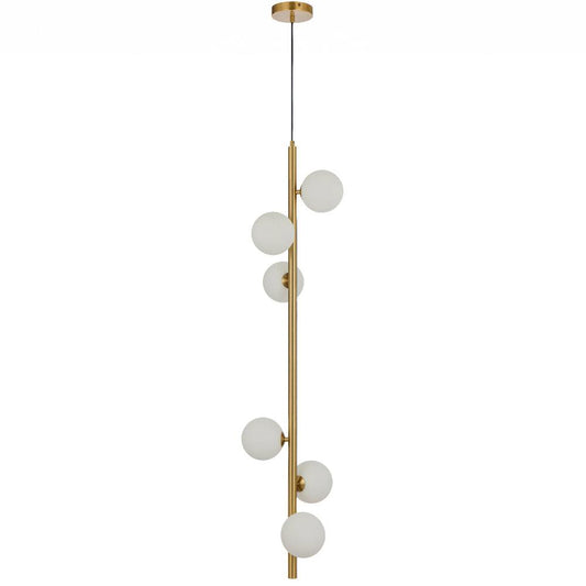 Elson 6 Light Pendant Antique Gold - ELSON PE06-AGFRT