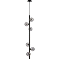 Elson 6 Light Pendant Black - ELSON PE06-BKSM