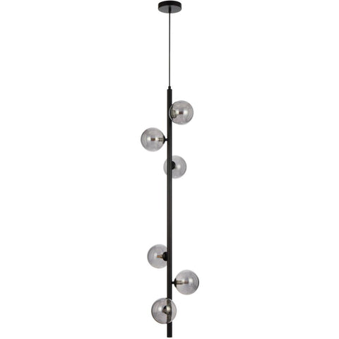 Elson 6 Light Pendant Black - ELSON PE06-BKSM