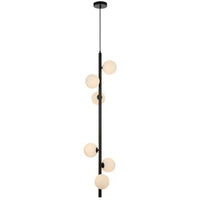 Elson 6 Light Pendant Black - ELSON PE06-BKOM