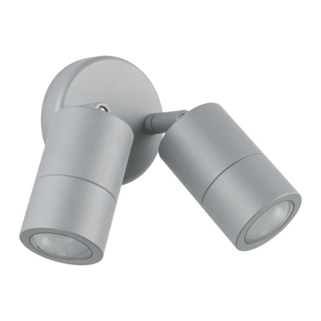 Fremantle 2 Light Adjustable Outdoor Wall Light Silver Grey - 206153