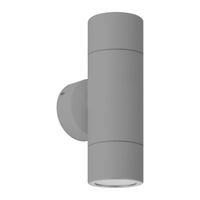 Fremantle Outdoor Up/Down Wall Light Silver Grey - 206129