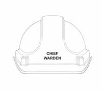 White Chief Fire Warden Hardhat - FBCWHARDHATW